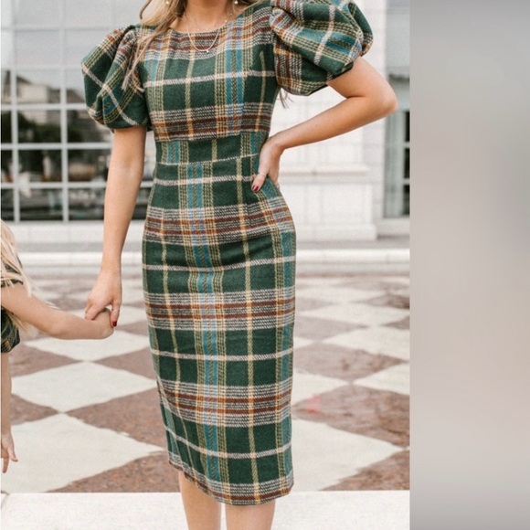 Ivy city co holly plaid dress - Picture 2 of 4
